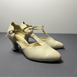 Dancesport Very Fine ivory cream dancing salsa latin ballroom shoes